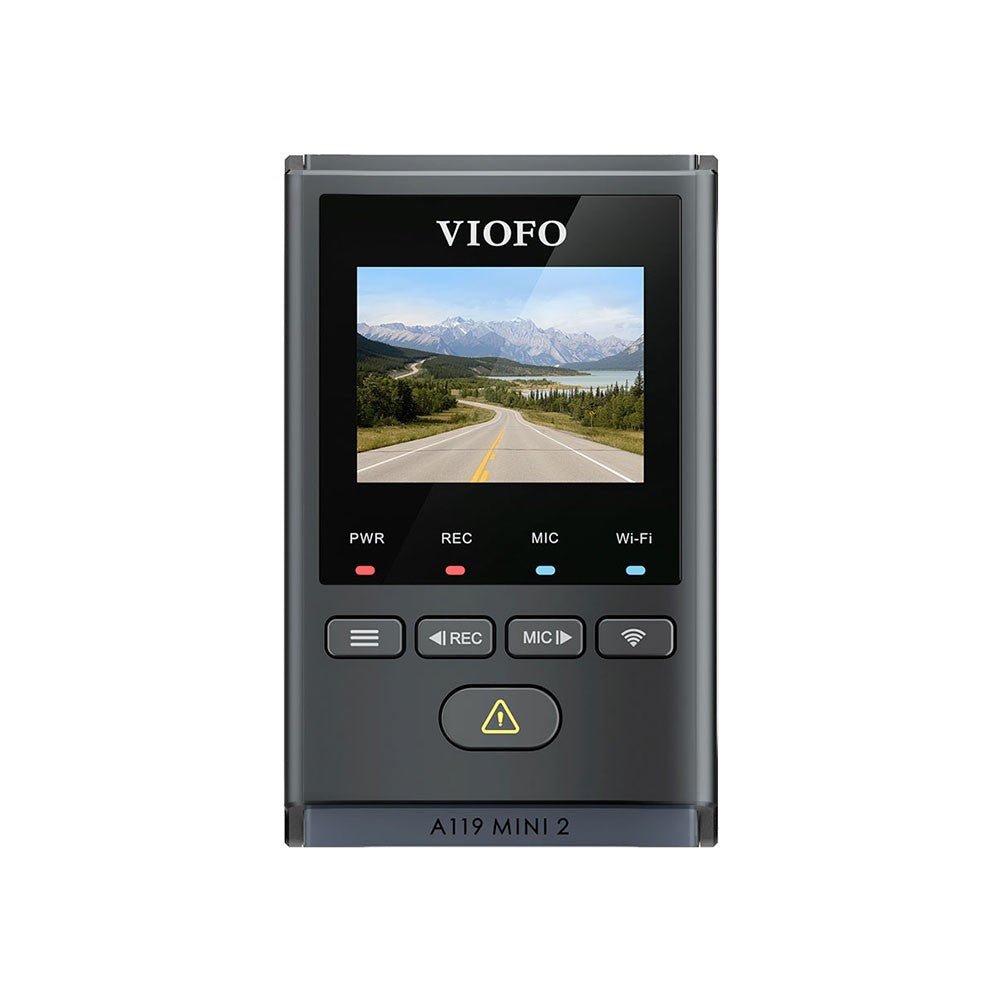 VIOFO A119 Mini 2 compact dashcam with windshield mount
