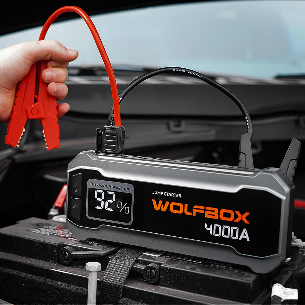 WOLFBOX 4000A MegaVolt24 portable 12V car jump starter