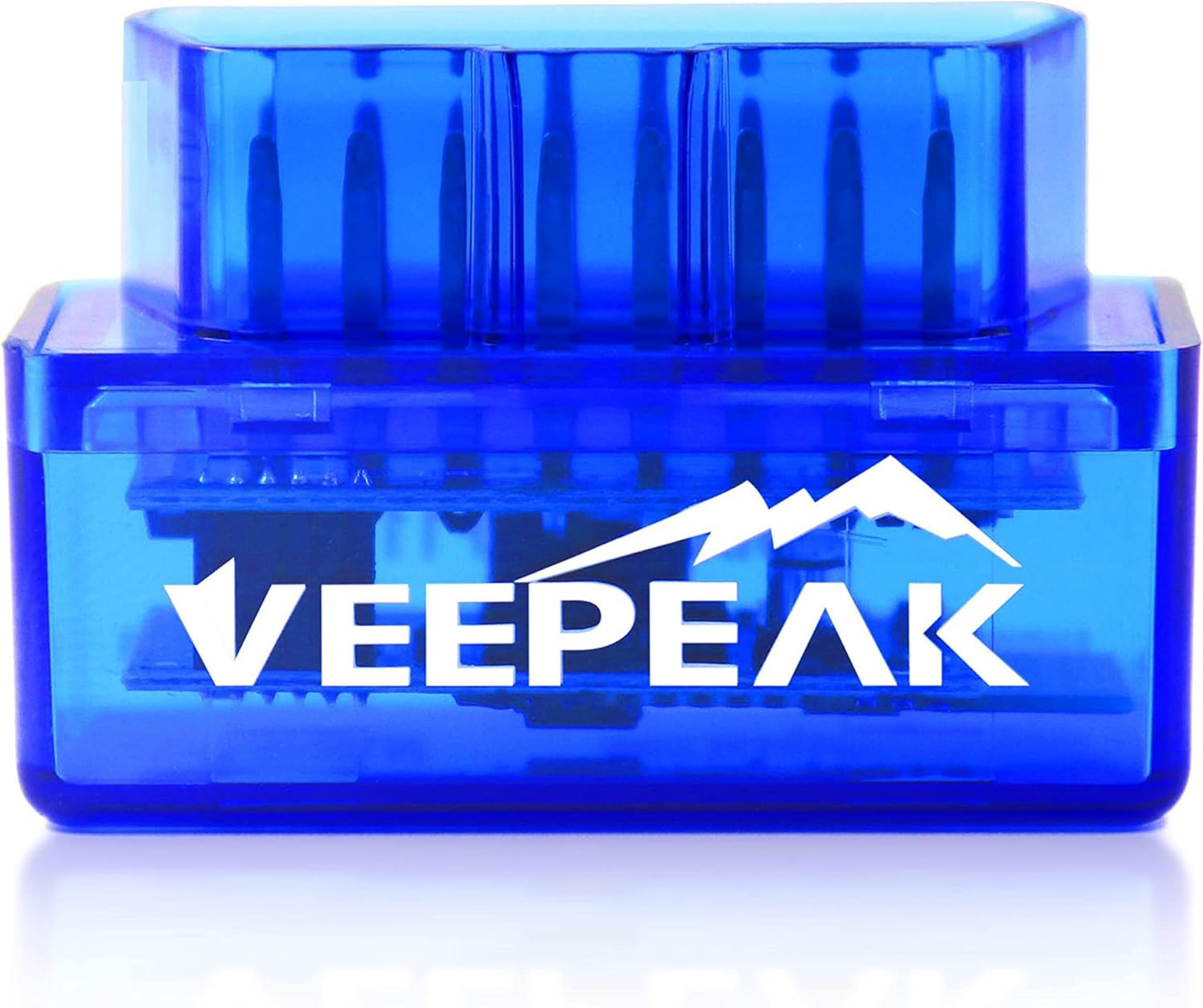 Veepeak Mini OBD II Bluetooth scanner plugged into a car port